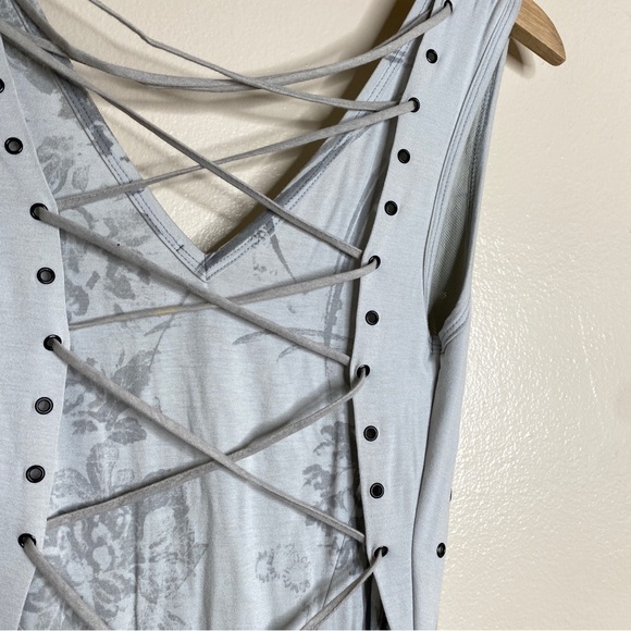 Salvage Y2K  Sexy Lace Up Print Statement Dress - Picture 13 of 14